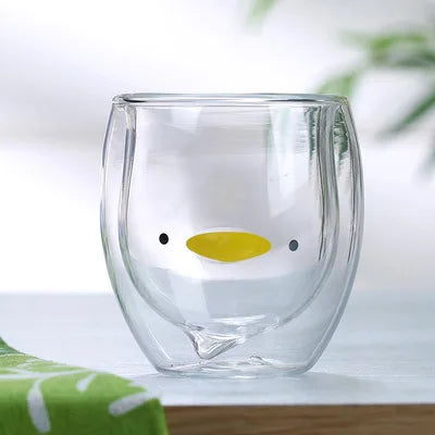 Double Layer Glass Mug